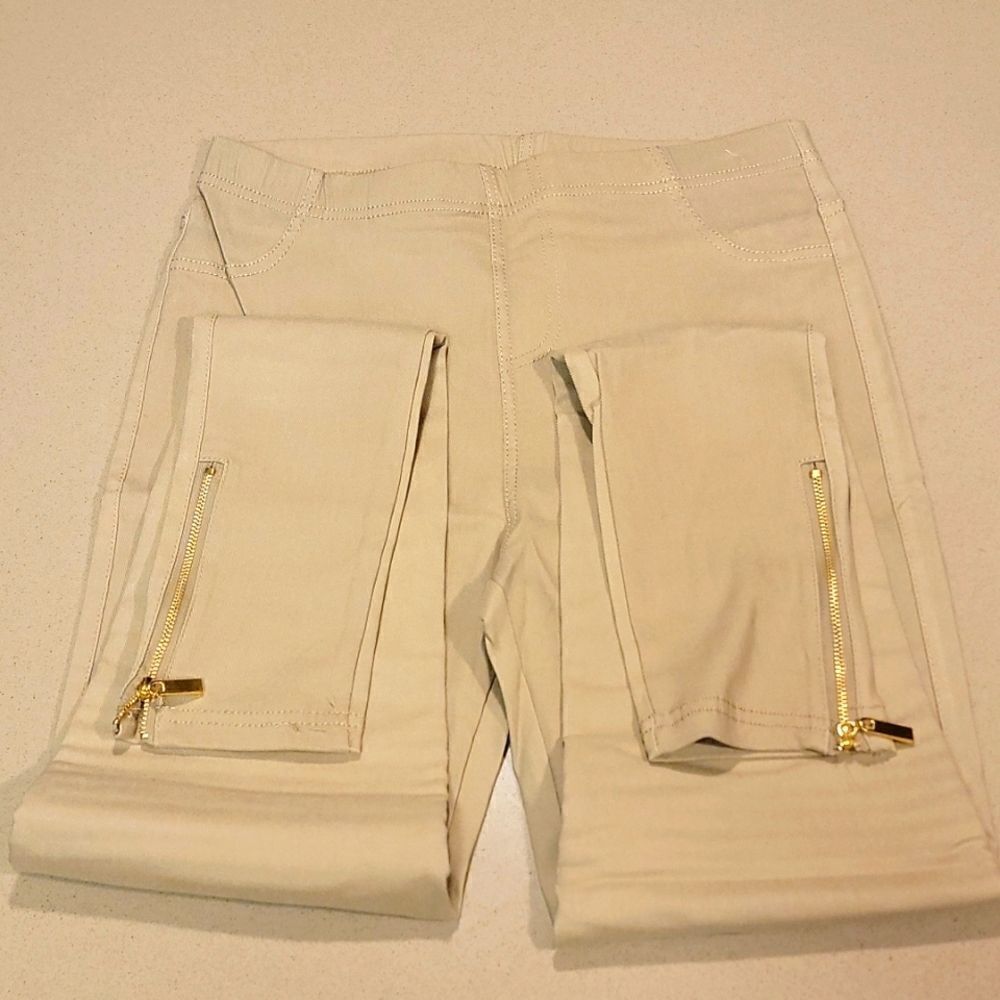 Khaki Motto Jeggings/Leggings - Picture 6 of 15